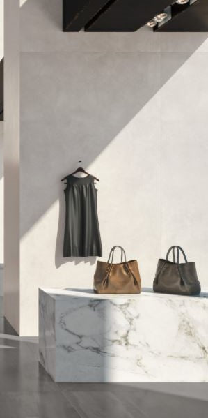 1200x2400x6 Grande Porcelain Slab Marble Look Calacatta Extra Natural Matt by Marazzi