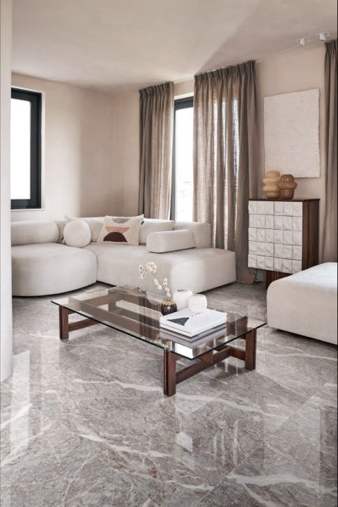 1620x3240x12 Grande Porcelain Slab Marble Look Fior Di Pesco Carnico Lux (Gloss) by Marazzi