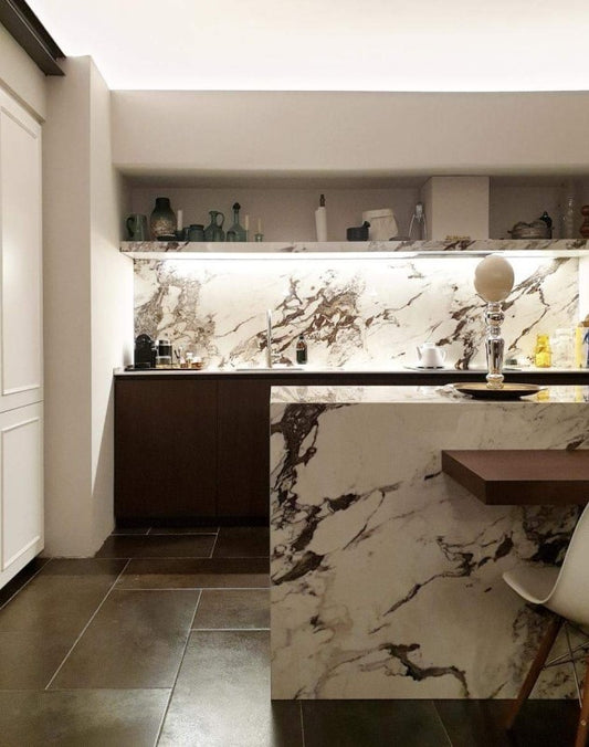 1200x2400x6 Grande Porcelain Slab Marble Look Capraia Naturale/Matt by Marazzi