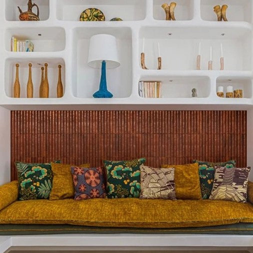 60x240 Lume Caramel Lux (Gloss) Struttura 3D Tiles by Marazzi