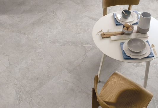 300x600 Pietra White Stone Look Matt Tiles