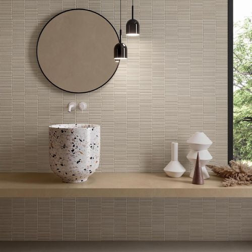 600x1200 Argilla Bianco Soft Touch Irregolo Mini Matt Tiles