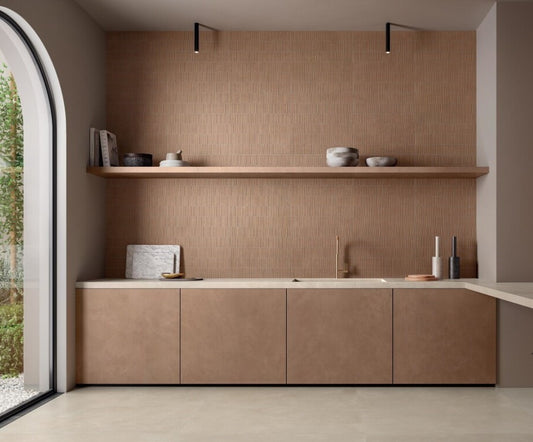 600x1200 Argilla Cotto Soft Touch Irregolo Mini Matt Tiles