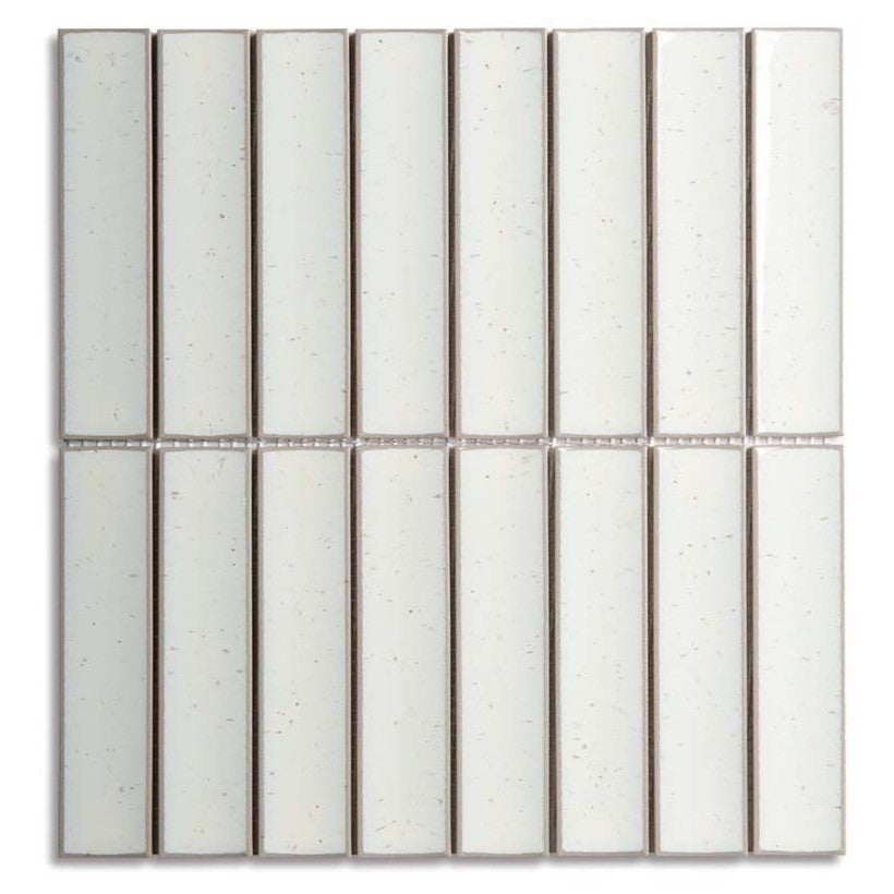 32.5x145 Veneto Cloud Speckle Bamboo Gloss Mosaic Tiles