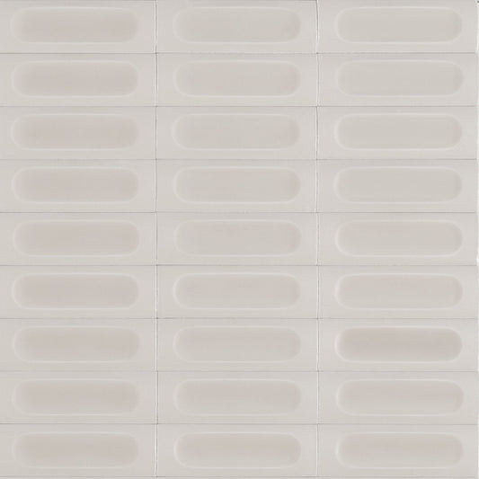 50x150 Confetto Bianco Struttura Savoiardo 3D Semi-Matt Tiles by Marazzi