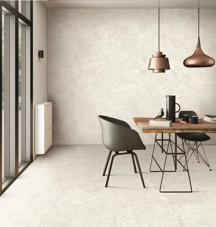 600x600 Calcare Cream Limestone Look Matt Tiles