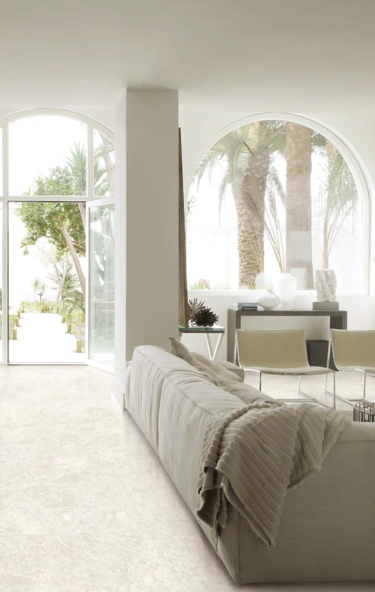 600x600 Calcare Cream Limestone Look Matt Tiles