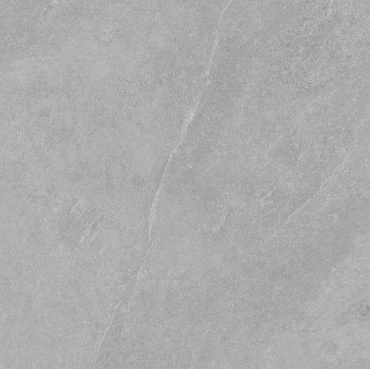 600x600 Colorado Light Silver Grey Stone Look Matt Tiles