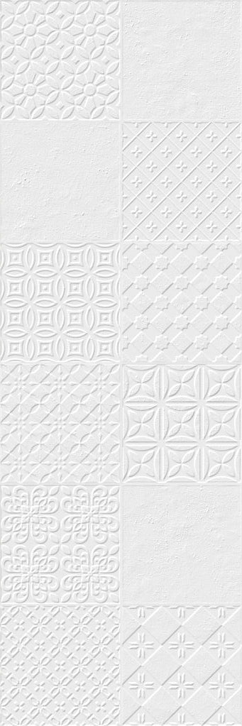 300x900 Everest White Syrma Textured Matt Tiles
