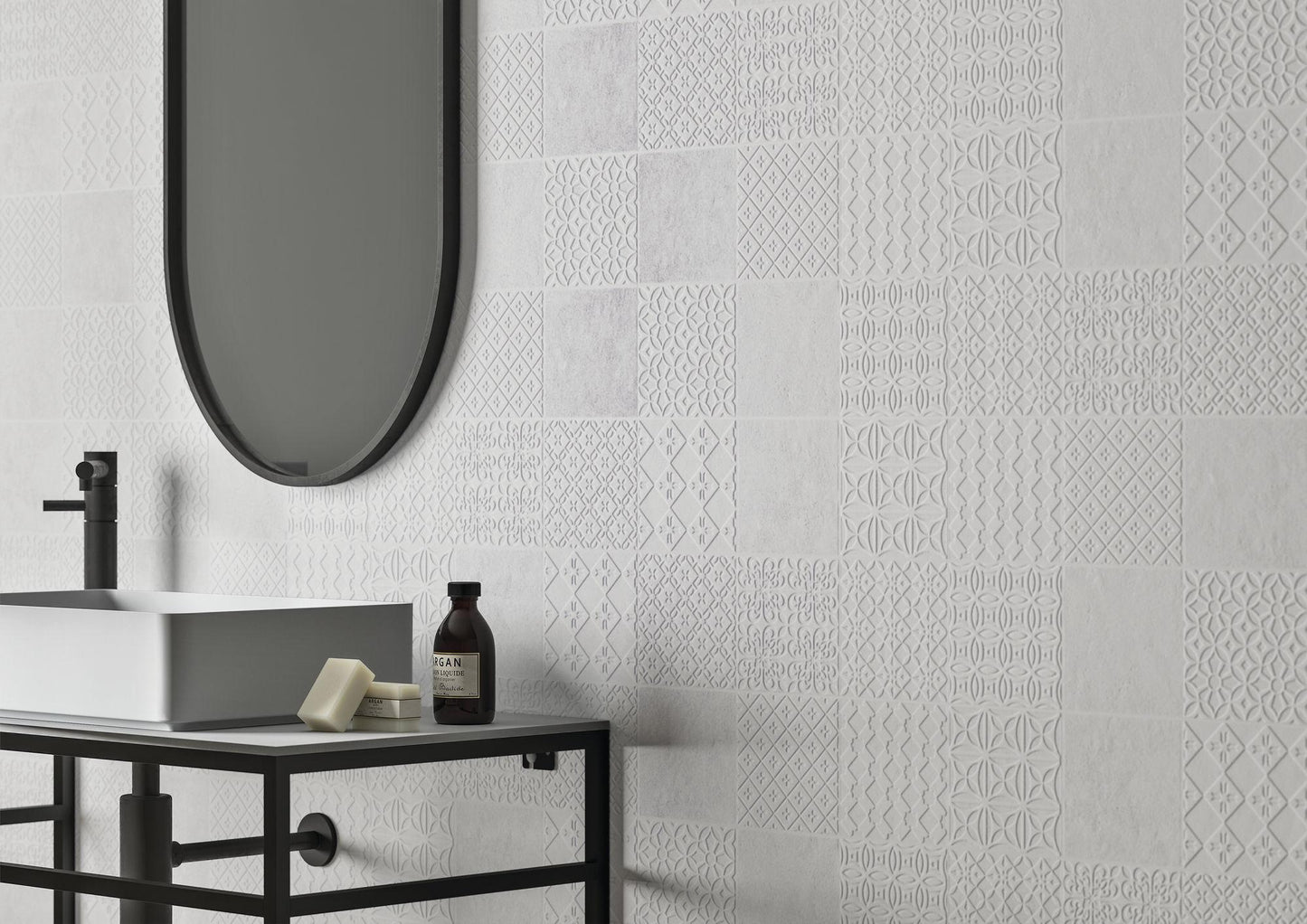 300x900 Everest White Syrma Textured Matt Tiles