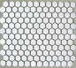 25x25 Hexagon White Gloss Mosaic Tiles