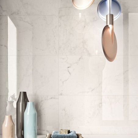1620x3240x12 Grande Porcelain Slab Marble Look Altissimo Lux (Gloss) by Marazzi