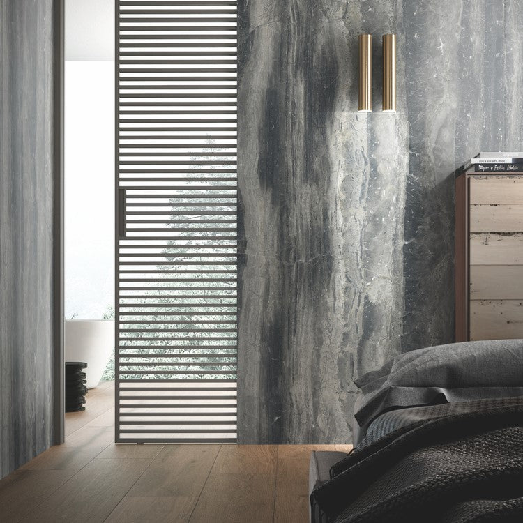 1600x3200x6 Grande Porcelain Slab Marble Look Brera Grey Satin by Marazzi