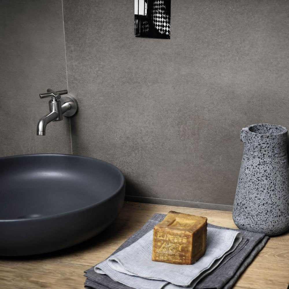 1620x3240x12 Grande Porcelain Slab Concrete Look Graphite Natural Matt by Marazzi