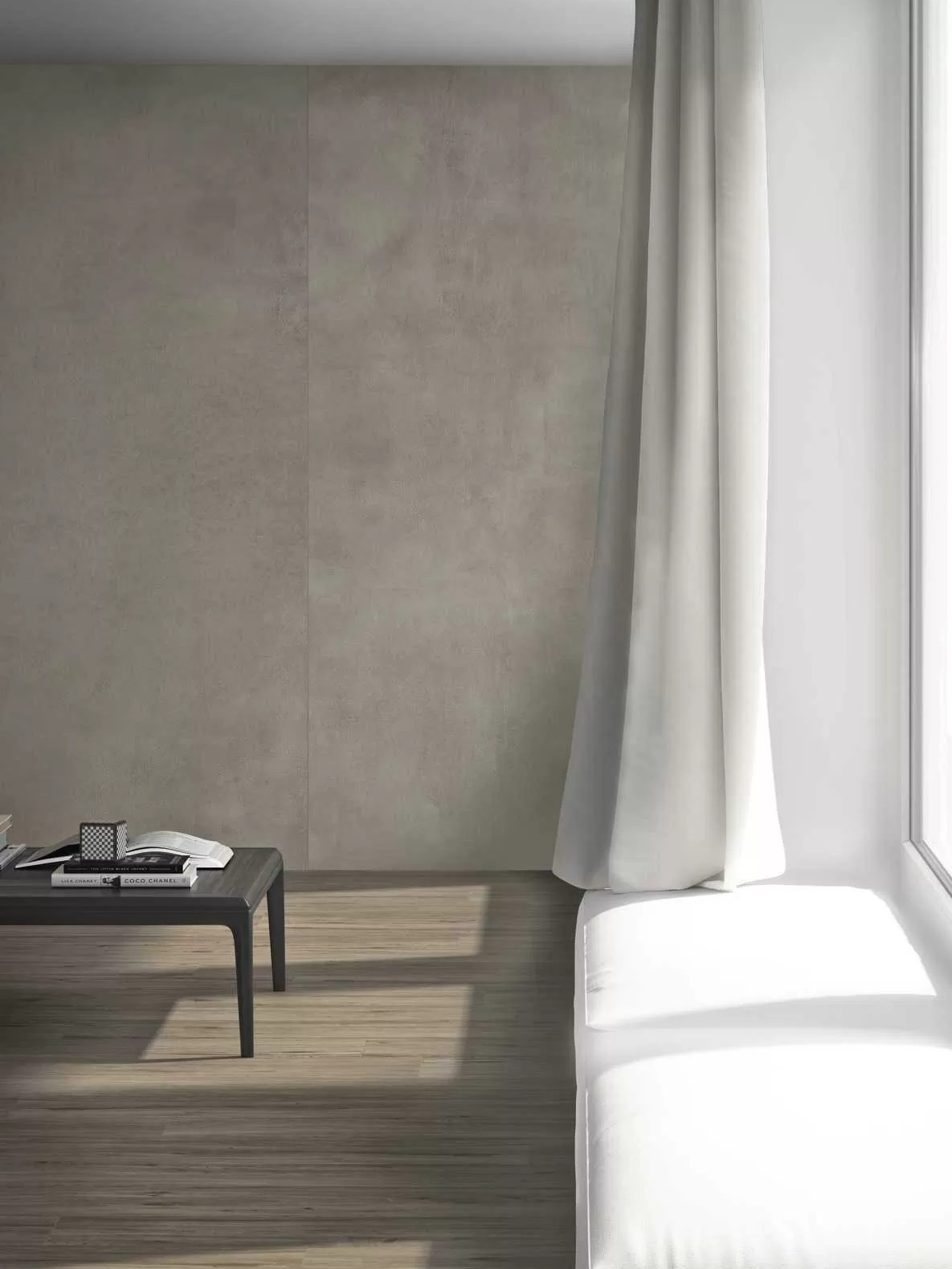 1620x3240x12 Grande Porcelain Slab Concrete Look Smoke Natural Matt by Marazzi