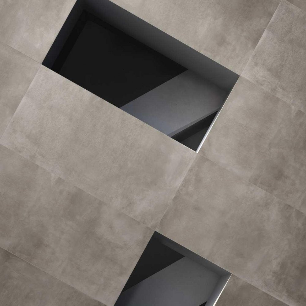 1620x3240x12 Grande Porcelain Slab Concrete Look Smoke Natural Matt by Marazzi