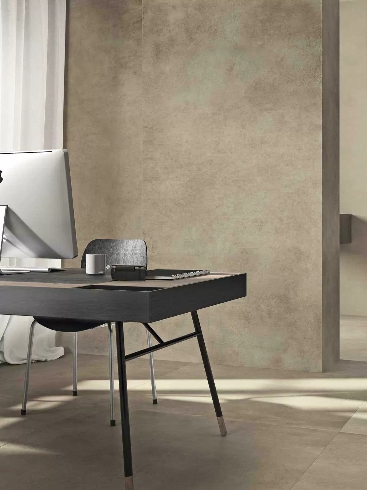 1620x3240x12 Grande Porcelain Slab Concrete Look Smoke Natural Matt by Marazzi