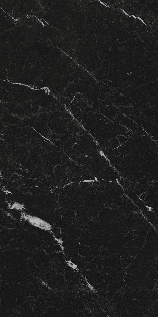 1200x2400x6 Grande Porcelain Slab Marble Look Elegant Black Natural Matt by Marazzi