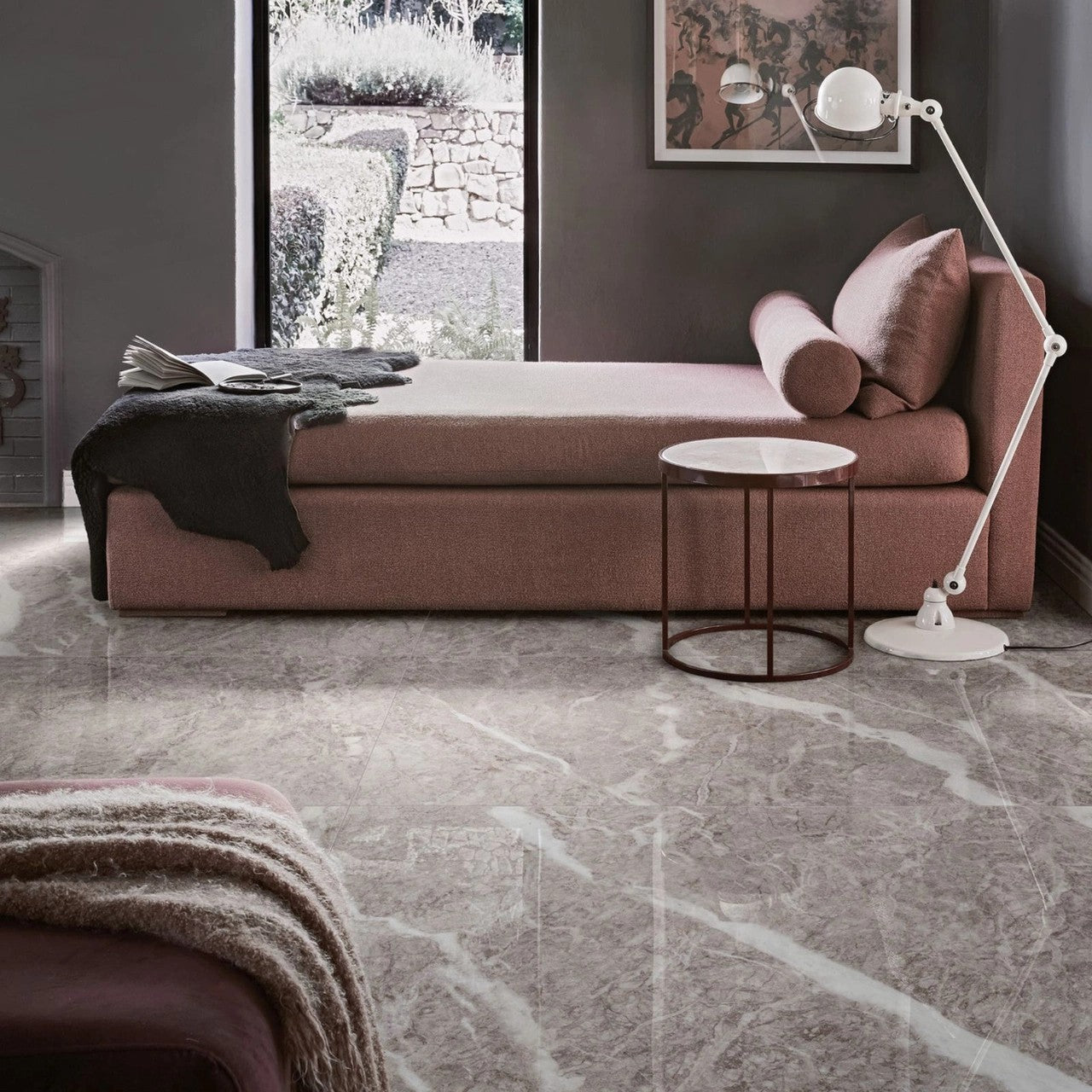 1620x3240x12 Grande Porcelain Slab Marble Look Fior Di Pesco Carnico Lux (Gloss) by Marazzi