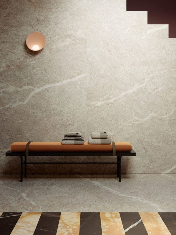 1620x3240x12 Grande Porcelain Slab Marble Look Fior Di Pesco Carnico Lux (Gloss) by Marazzi