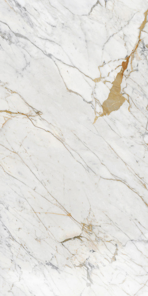 1200x2400x6 Grande Porcelain Slab Marble Look Golden White Natural Matt by Marazzi