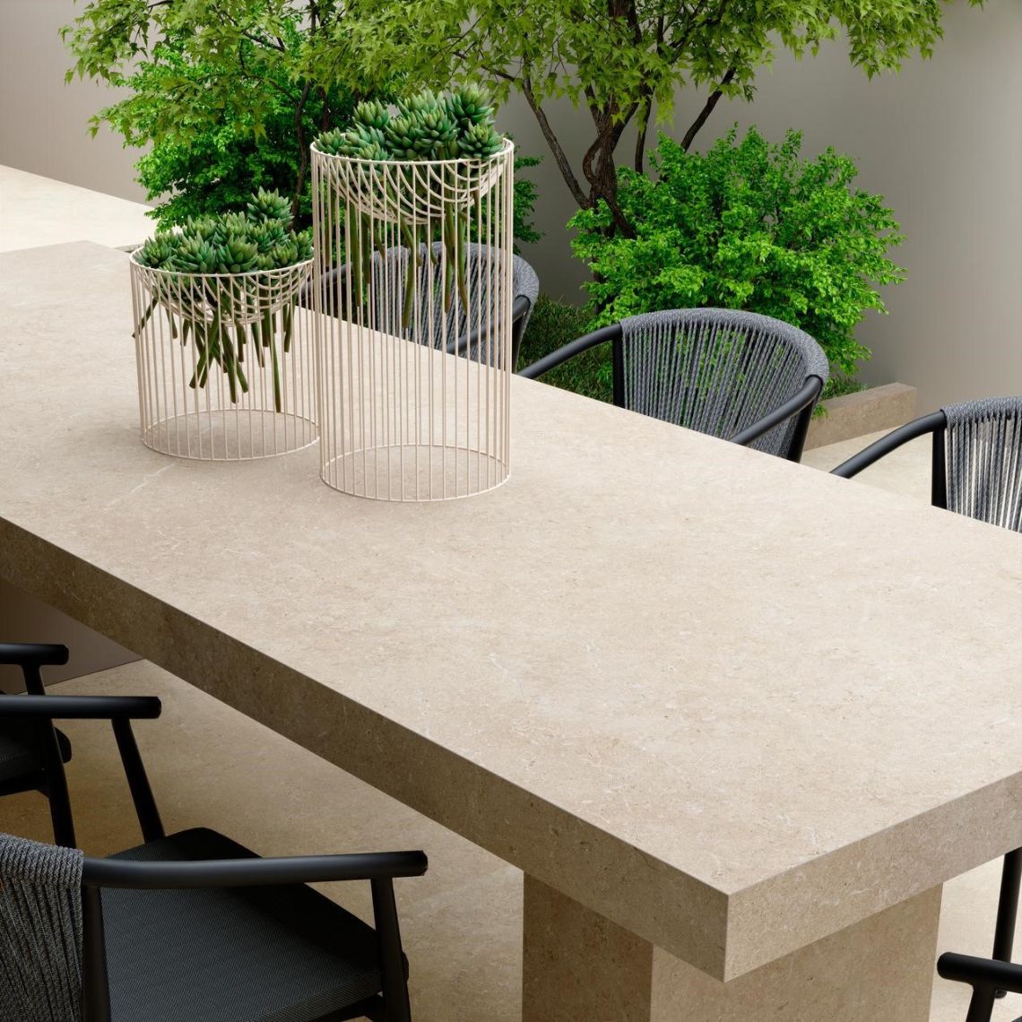 1620x3240x12 Grande Porcelain Slab Stone Look Limestone Sand Satin by Marazzi