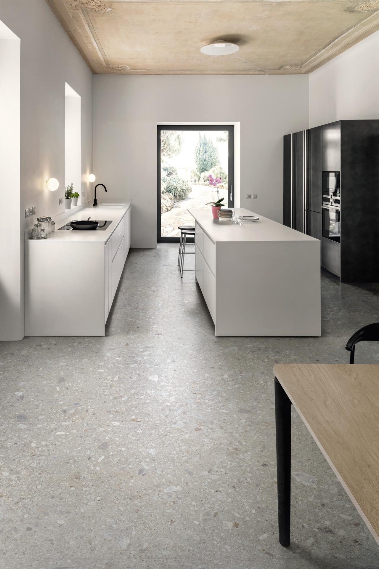 1620x3240x12 Grande Porcelain Slab Solid Look White Satin by Marazzi