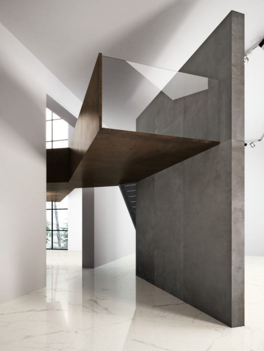 1200x2780x6 Grande Porcelain Slab Marble Look Statuario Natural Matt by Marazzi