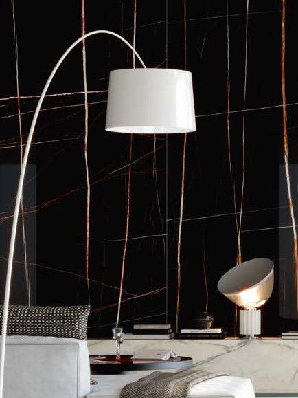 1600x3200x6 Grande Porcelain Slab Marble Look Sahara Noir Lux (Gloss) by Marazzi