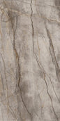 1620x3240x12 Grande Porcelain Slab Marble Look Silver Root Satin (3D) "Bookmatch B" by Marazzi