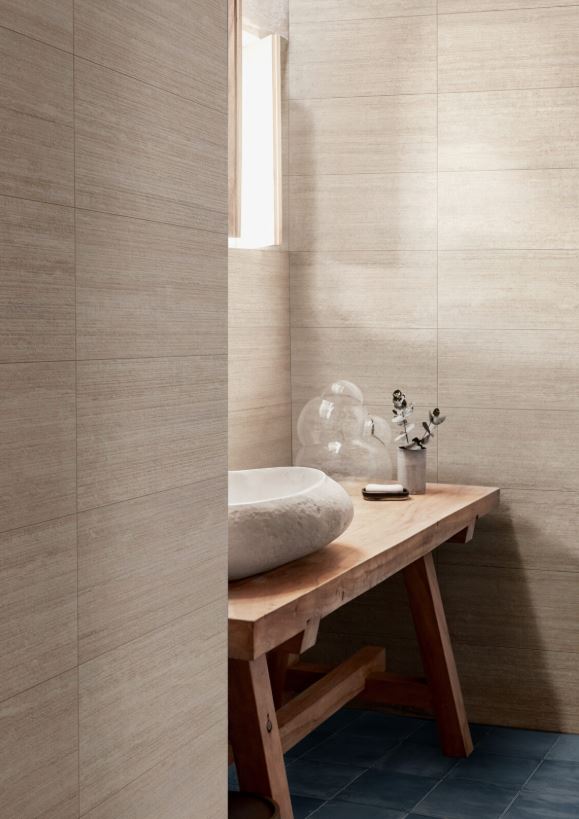 1620x3240x12 Grande Porcelain Slab Travertine Look Classico Puro Satin by Marazzi