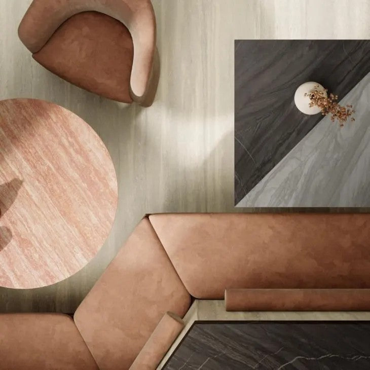 1620x3240x12 Grande Porcelain Slab Travertine Look Classico Puro Satin by Marazzi