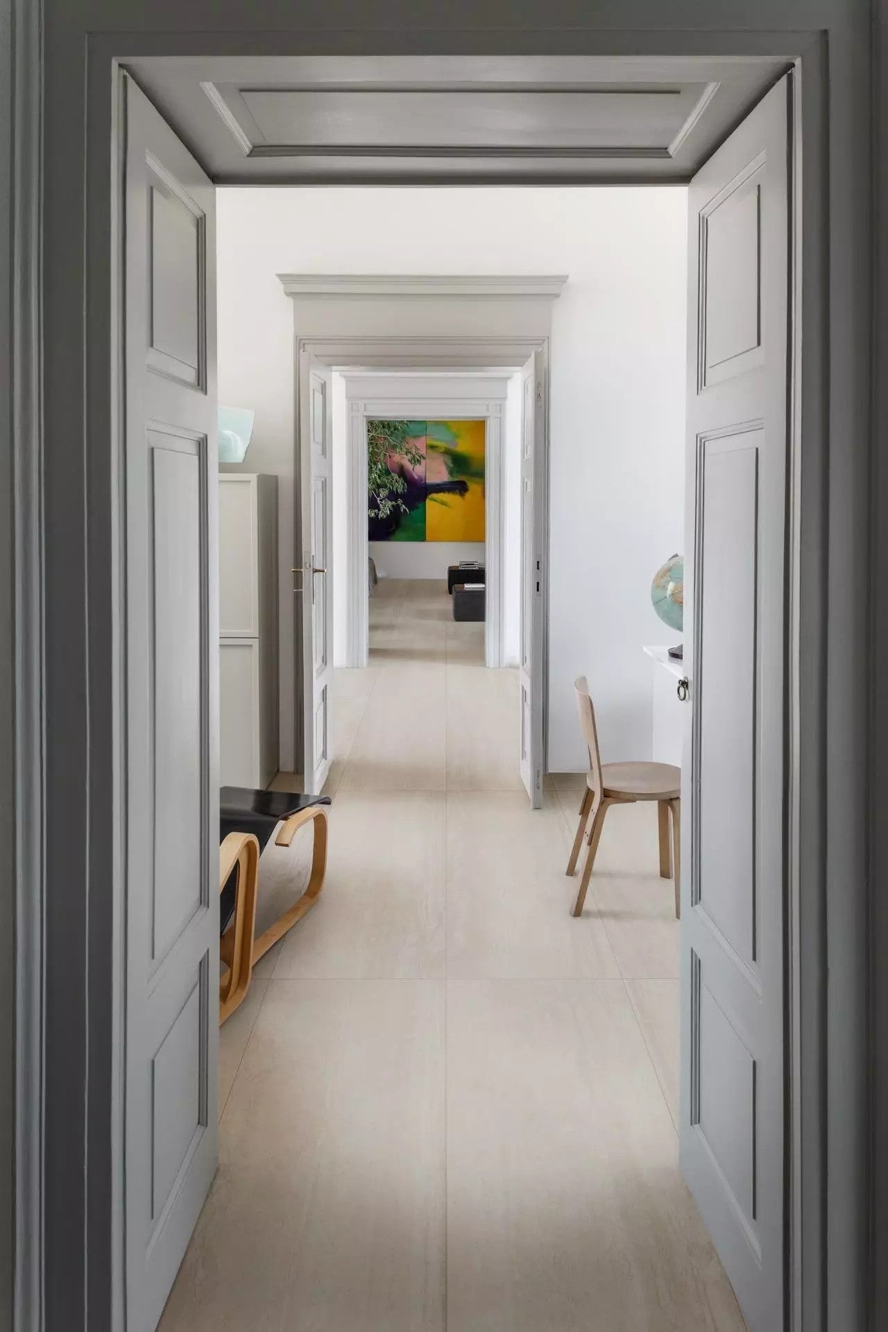 1620x3240x12 Grande Porcelain Slab Travertine Look Classico Puro Satin by Marazzi