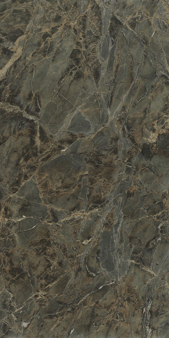 1620x3240x12 Grande Porcelain Slab Marble Look Verde Borgogna Lux (Gloss) by Marazzi