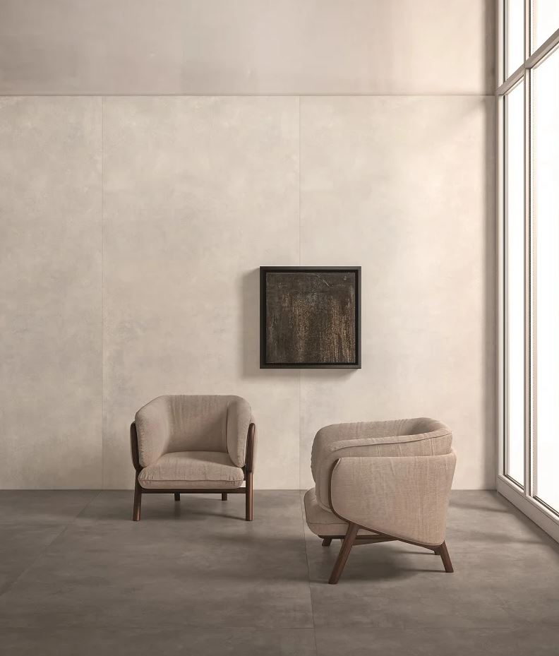 1620x3240x12 Grande Porcelain Slab Concrete Look White Natural Matt by Marazzi