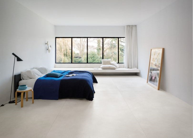 1620x3240x12 Grande Porcelain Slab Concrete Look White Natural Matt by Marazzi