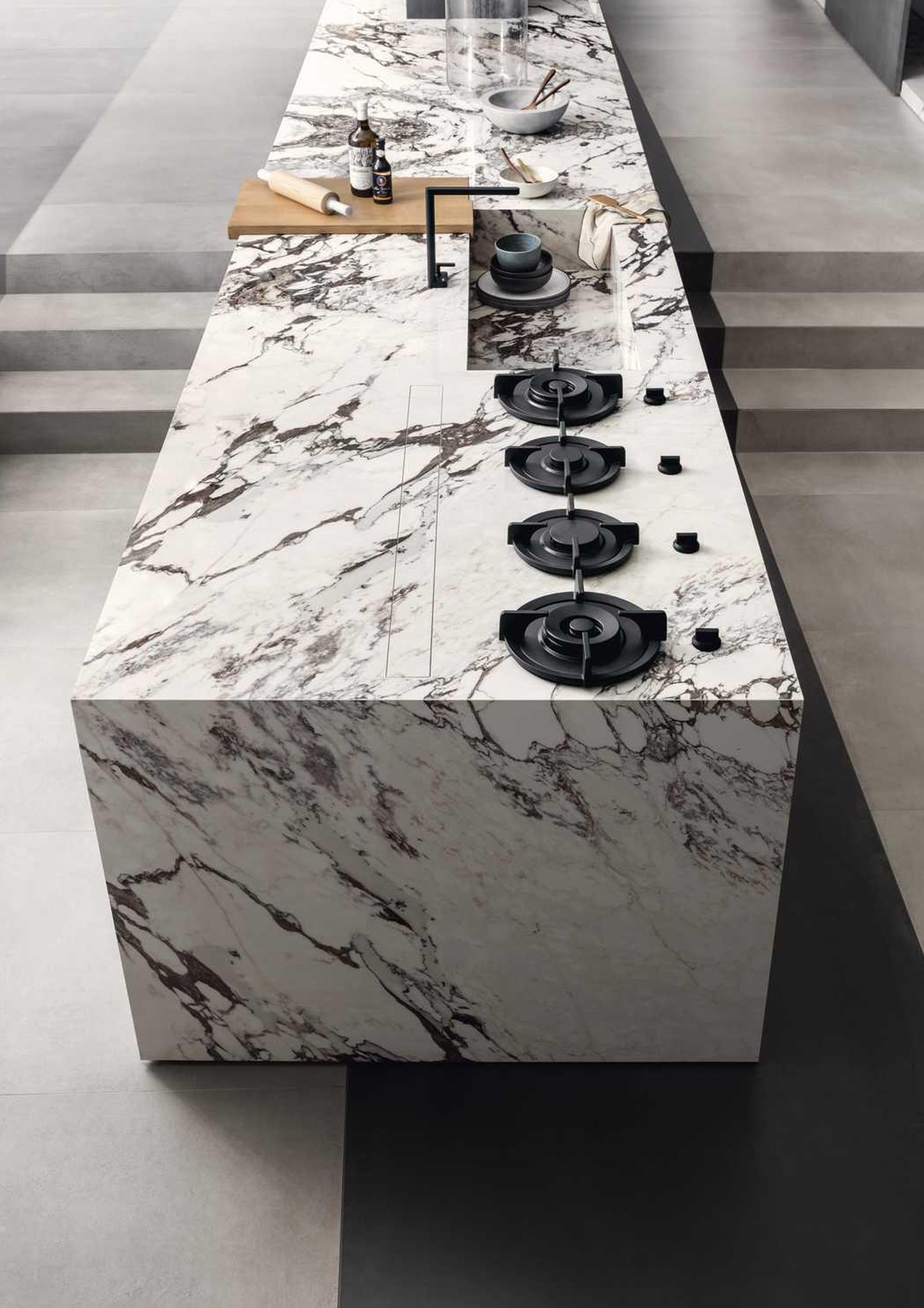 1200x2400x6 Grande Porcelain Slab Marble Look Capraia Lux (Gloss) by Marazzi