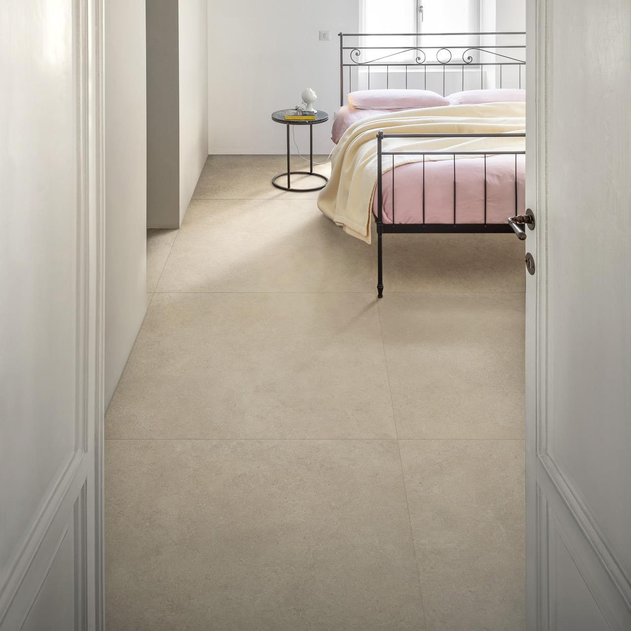 1620x3240x12 Grande Porcelain Slab Stone Look Limestone Ivory Satin by Marazzi