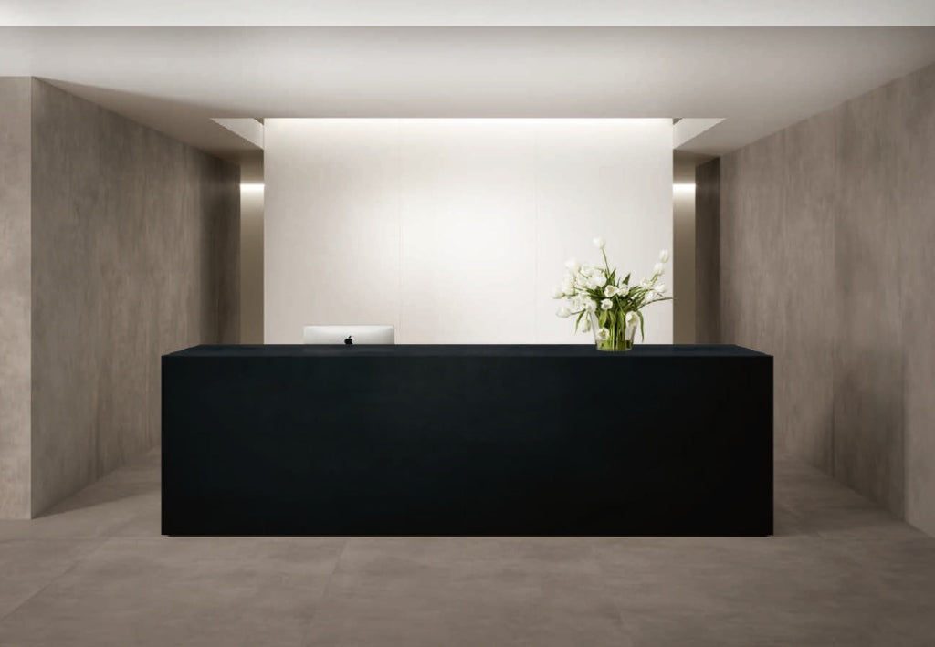 1620x3240x12 Grande Porcelain Slab Solid Black Satin by Marazzi