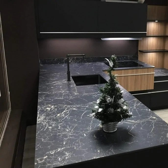 1200x2400x6 Grande Porcelain Slab Marble Look Saint Laurent Lux (Gloss) by Marazzi