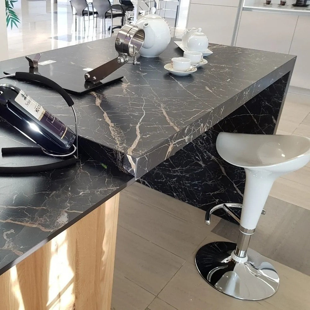 1200x2400x6 Grande Porcelain Slab Marble Look Saint Laurent Lux (Gloss) by Marazzi