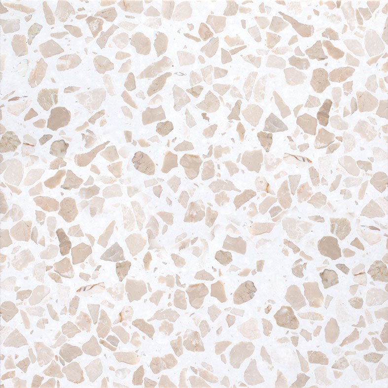 600x600 Granito Botticino Large Chip Classic Terrazzo Honed Tiles