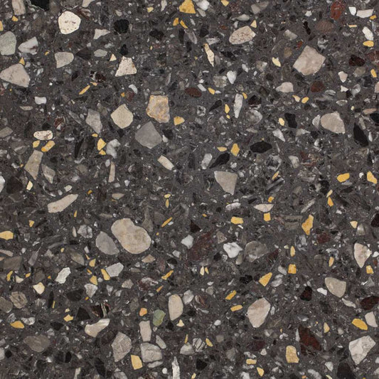 1420x2530 Granito Multi Colour Nero Classic Terrazzo Honed Slab