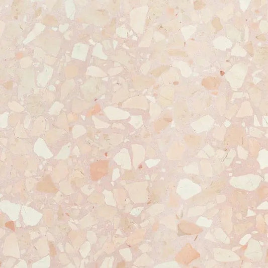 600x600 Granito Rosa Corallo Classic Terrazzo Honed Tiles