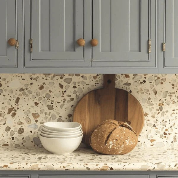 600x600 Granito Pellestrina Beige Venetian Terrazzo Honed Tiles