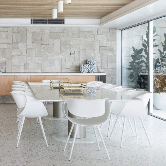 600x600 Granito White Lido Venetian Terrazzo Honed Tiles