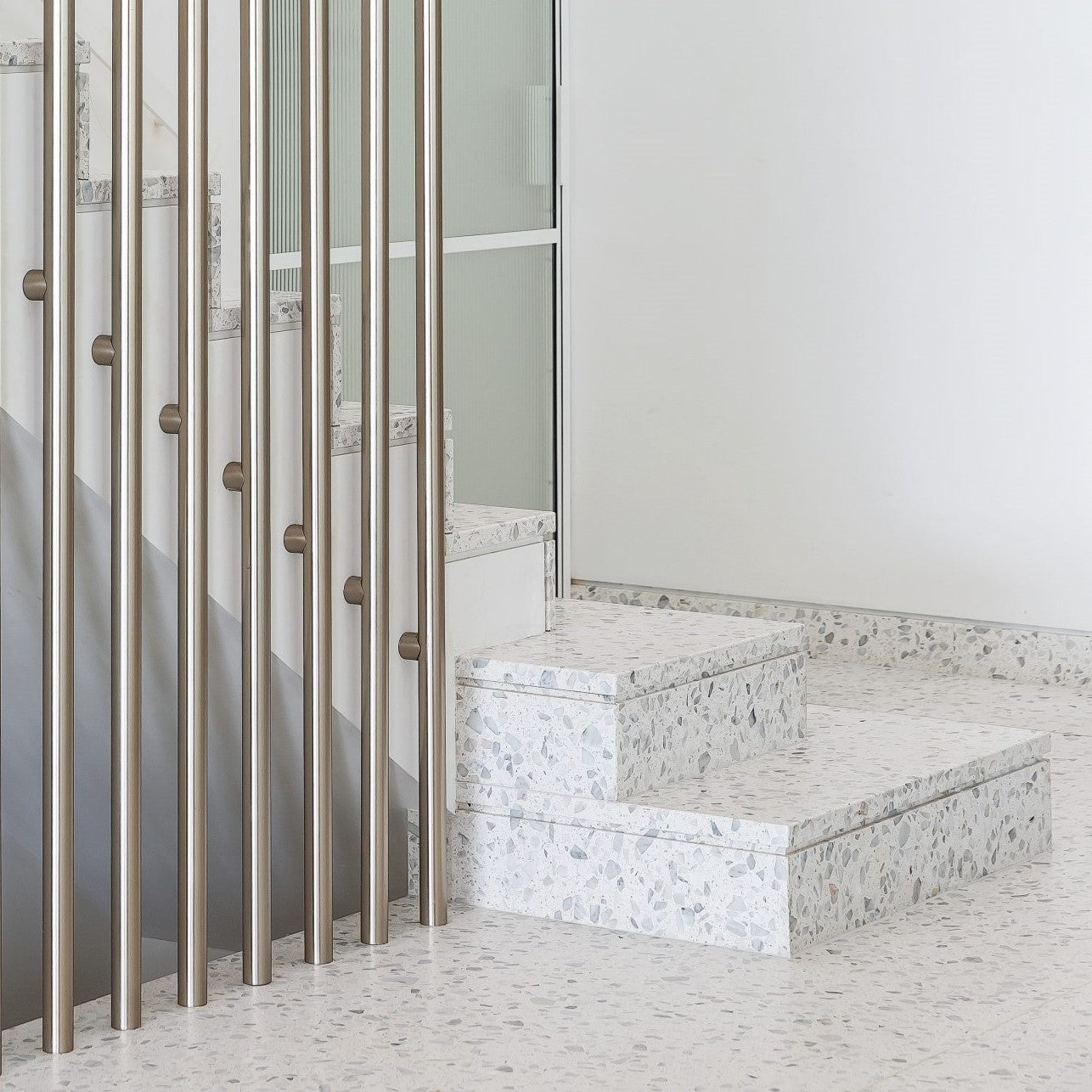 600x600 Granito White Lido Venetian Terrazzo Honed Tiles