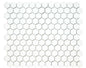 25x25 Hexagon White Matt Mosaic Tiles