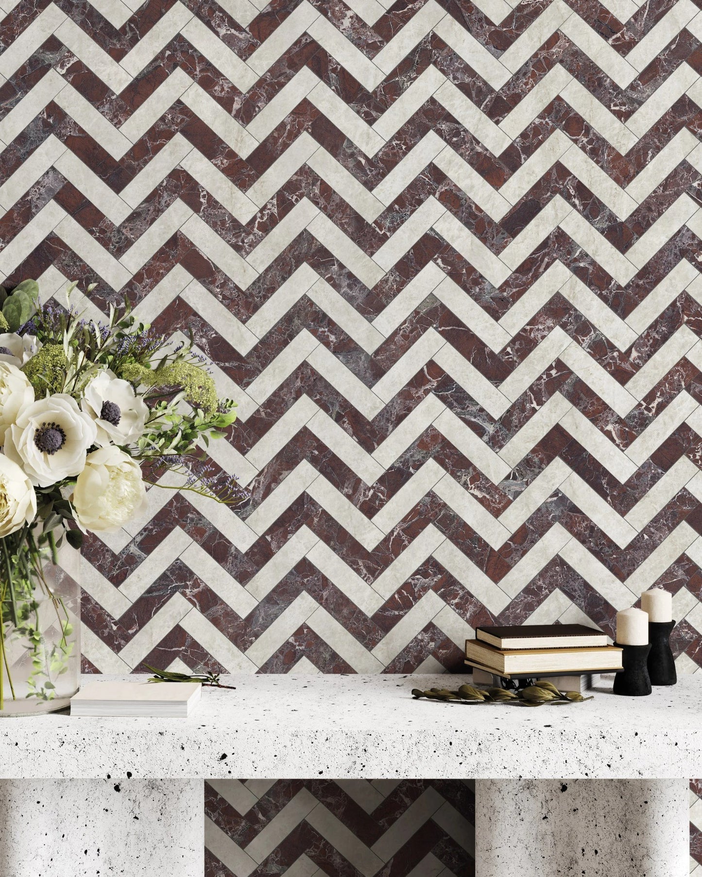 75x300 Imperiale Taj Mahal Shell Marble Look Matt Tiles