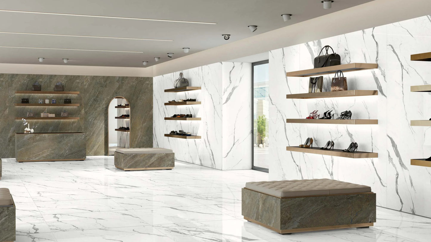 75x300 Imperiale Statuario Superiore Marble Look Matt Tiles